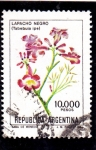 Stamps Argentina -  flores- LAPACHO NEGRO