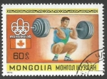 Sellos del Mundo : Asia : Mongolia : Weight lifting