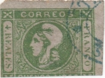 Stamps : America : Argentina :  VK Buenos Aires Nº 12 Cabecita