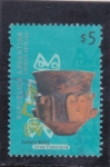 Stamps Argentina -  cultura Belén- Urna Funeraria