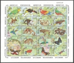 Stamps Nicaragua -  Reforestación es vida (1991)