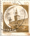 Stamps Italy -  Italia 10L - Castello Sforzesco