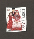 Stamps Estonia -  Trajes típicos