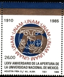 Stamps Mexico -  75 Aniversario de la apertura de la universidad de México
