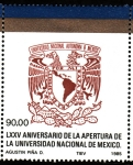 Sellos de America - M�xico -  75 Aniversario de la apertura de la universidad de México