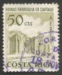 Stamps Costa Rica -  Ruinas Parroquia de Cartago (1967)