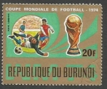 Sellos del Mundo : Africa : Burundi : Play Scenes, FIFA Cup (1974)