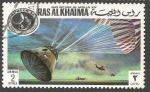 Stamps : Asia : United_Arab_Emirates :  Landing capsule - RAS AL KHALIMA (1972)