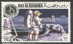 Stamps : Asia : United_Arab_Emirates :  On the Moon - RAS AL KHALIMA (1972)