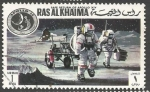Stamps : Asia : United_Arab_Emirates :   Safe return of Apollo XIV - RAS AL KHALIMA (1972)