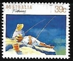 Stamps Australia -  Pesca