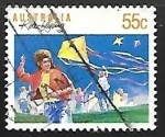 Stamps Australia -  Cometas