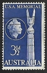 Stamps Australia -  U.S.A. Memorial
