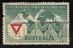 Sellos de Oceania - Australia -  World Centennial of the Y.M.C.A.