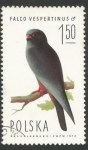 Stamps Poland -  Red-footed Falcon (Falco vespertinus), Male