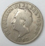 monedas de America - El Salvador -  1967 - 5 centavos
