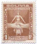 Stamps Bolivia -  Conmemoracion a la conferencia de cancilleres realizada en Rio de Janeiro