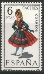 Stamps Spain -  Cáceres (1967)