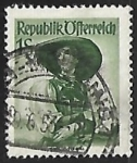 Stamps Austria -  Trajes tipicos - Tyrol