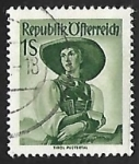 Stamps Austria -  Trajes tipicos - Tyrol