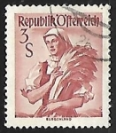 Stamps Austria -  Trajes tipicos - Burgenland