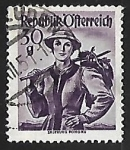 Stamps Austria -  Trajes tipicos - Salzburg, Pongau