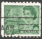 Sellos de America - Canad -  Queen Elizabeth II, transport