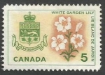 Stamps Canada -  Quebec, White Garden Lily - Lilium candidum