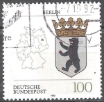 Stamps Germany -  Escudo de armas de los estados federales(Berlín). 