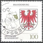 Sellos de Europa - Alemania -  Escudo de armas de los estados federales( Brandenburgo).