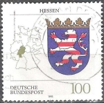 Sellos de Europa - Alemania -  Escudo de armas de los estados federales(Hessen).