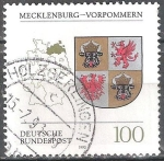 Sellos de Europa - Alemania -  Escudo de armas de los estados federales(Mecklenburg-Vorpommern).