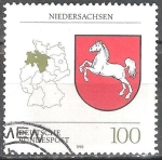 Stamps Germany -  Escudo de armas de los estados federales( Baja Sajonia).