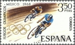 Sellos de Europa - Espa�a -  ESPAÑA 1968 1887 Sello Nuevo XIX Juegos Olimpicos de Mexico Ciclismo