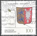 Sellos de Europa - Alemania -  Escudo de armas de los estados federales(Schleswig-Holstein).