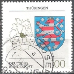 Stamps Germany -  Escudo de armas de los estados federales(Thüringen).