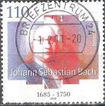 Stamps Germany -  250 aniv de la muerte de Johann Sebastian Bach (compositor).