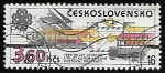 Stamps Czechoslovakia -   World Communications Year - transportation