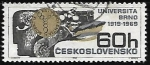 Stamps Czechoslovakia -  univerzita brno 1919 - 1969