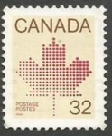 Sellos de America - Canad� -  Canadian Maple Leaf Emblem (1983)