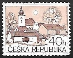 Stamps Czechoslovakia -  Village church