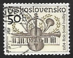 Stamps Czechoslovakia -  Instrumentos musicales