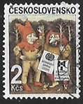 Sellos de Europa - Checoslovaquia -  XIII bienal de ilustración bratislava - Dibujos infantiles