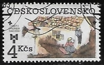 Stamps Czechoslovakia -  Ilustracion de Lisbeth Zwerger