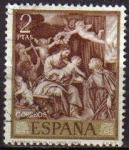 Stamps Spain -  ESPAÑA 1969 1914 Sello Pintor Alonso Cano Sagrada Familia Usado