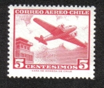 Stamps Chile -  Aernave y Torre de Control