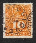 Stamps Chile -  Christopher Columbus (1451-1506) - orange