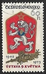 Stamps Czechoslovakia -  25th anniv. of the Constitution of May 9.