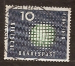 Stamps : Europe : Germany :  Fucion nuclear