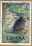 Stamps : Europe : Spain :  TOPO DE RIO - Fauna Hispanica